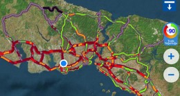 Kar, İstanbul trafiğini kilitledi