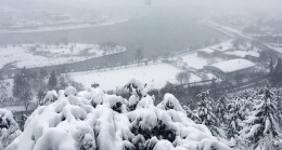 Pierre Loti Tepesi’nde kar yağışı
