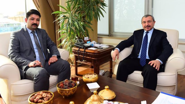 Başkan Erdem’i MHP İlçe Başkanı Danacıoğlu ziyaret etti