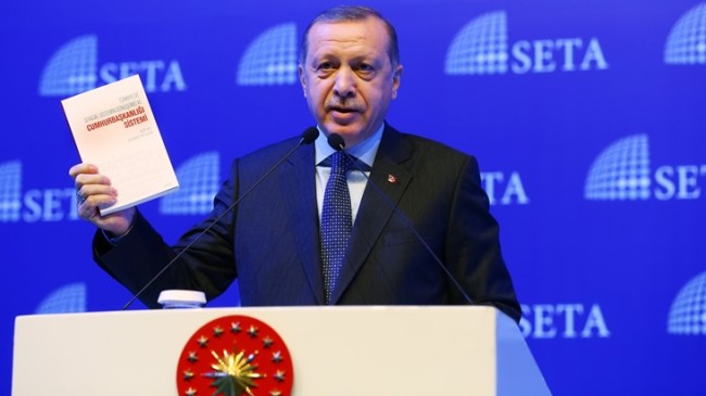 Erdoğan, “Cumhurbaşkanlığı sisteminin bir arka planı var”