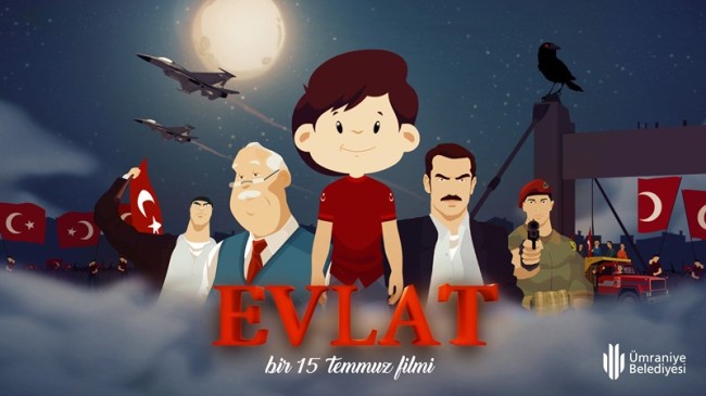 Ümraniye Belediyesi’nden 15 Temmuz temalı “Evlat” adlı çizgi filmi