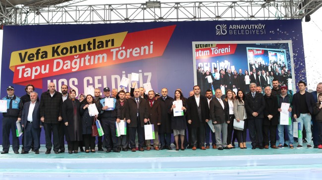 Arnavutköy Belediyesi, 720 daireli VEFA Konutları’nı dağıttı