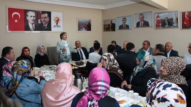 AK Parti Milletvekili Satır ile Başkan Can, teşkilatla buluştu