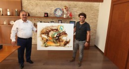 İranlı sanatçı Adak Jamshıdzadeh Başkan Can’ı ziyaret etti