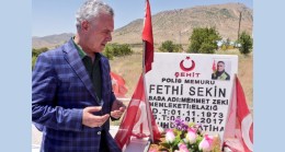 Mustafa Ataş, Şehit Fethi Seki’nin kabrini ziyaret etti