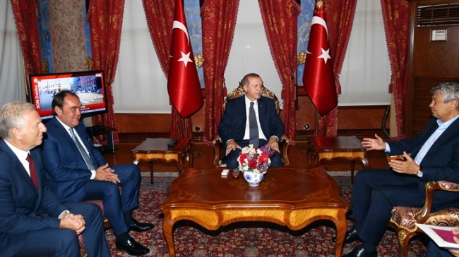 Lucescu, Cumhurbaşkanı Erdoğan’ı ziyaret etti