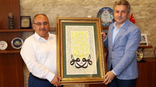 RİDEF Genel Başkanı Recep Albayrak, Başkan Hasan Can’ı ziyaret etti