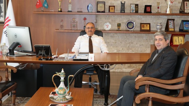 15 Temmuz Gazisi İlhami Çil, Başkan Hasan Can’ı ziyaret etti