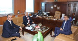 Başkan Hasan Can, İSKİ Genel Müdürü Fatih Turan’ı ziyaret etti