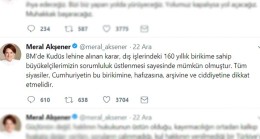 Meral Akşener’e yakışan Tweet!