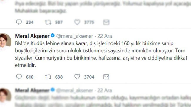 Meral Akşener’e yakışan Tweet!