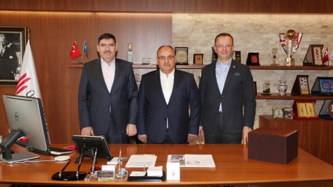 Ümraniye Belediye Başkanı Hasan Can’a ilçe başkanlarından ziyaret