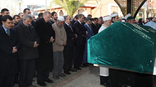 Cumhurbaşkanı Erdoğan,  Abdullah Samet Demir’in cenazesine katıldı