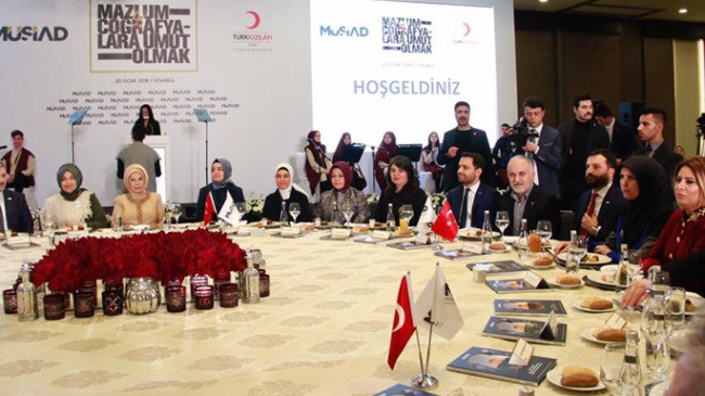 Türk Kızılayı ile MÜSİAD “Mazlum Coğrafyalara Umut Olmak” programı düzenledi