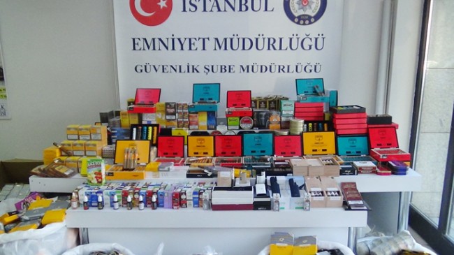 İstanbul’a kaçak yollarla getirilen kaçak tütün ve tütün mamullerine el konuldu
