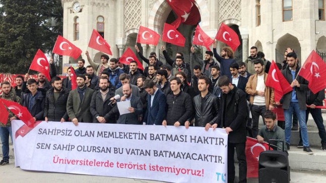 İstanbul’daki üniversitelerin öğrencileri: “Üniversitede terörist istemiyoruz”