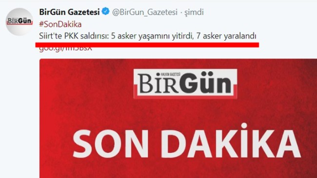 PKK’lı birgün gazetesinin başlığı!