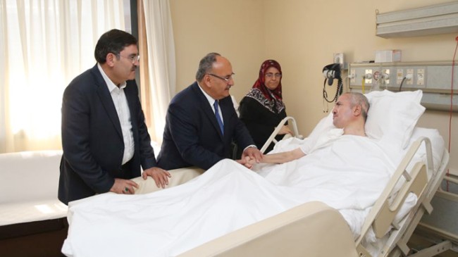Başkan Can, 15 Temmuz Gazisi Mehmet Yaman’ı ziyaret etti