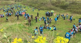 Beykozlu minik öğrenciler Yeşil Okul Projesi’ ile fidan dikti