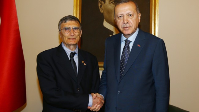 Cumhurbaşkanı Erdoğan, Aziz Sancar’ı kabul etti