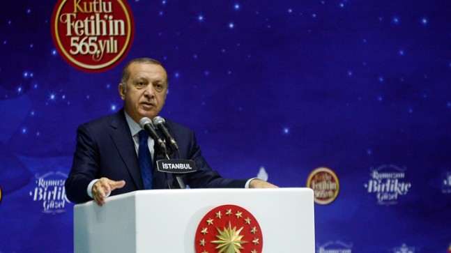 Cumhurbaşkanı Erdoğan, “Biz bu şehrin sokaklarına zulüm 1453 başladı diye yazanları unutmadık