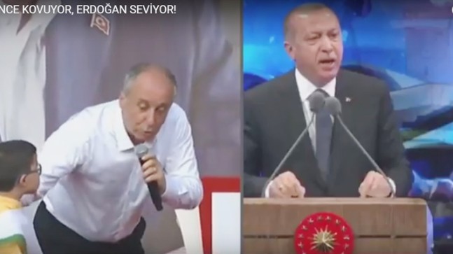 Cumhurbaşkanı Erdoğan ile CHP’li İnce arasındaki fark videoda net görünüyor!