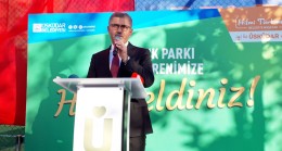 Başkan Türkmen, Fidanlık Parkı açılışında müjdeyi verdi