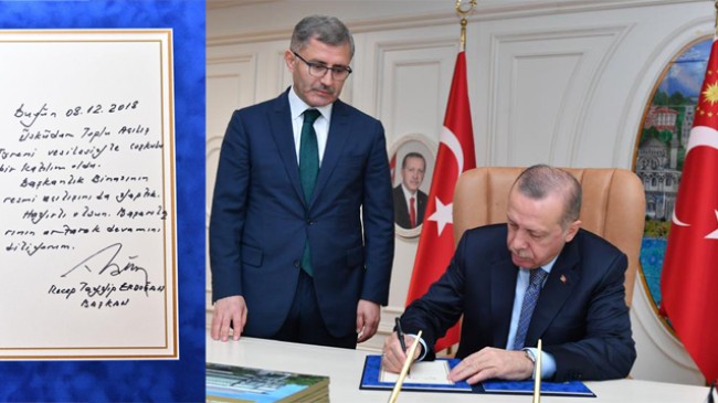 Cumhurbaşkanı Erdoğan, Başkan Türkmen’in devam edeceğini işaret etti!