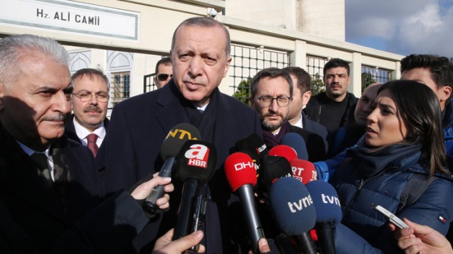 Erdoğan, “Suriye’nin bölünmesine karşıyız”