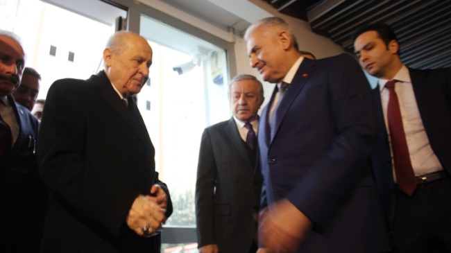 MHP Lideri Bahçeli, TBMM Başkanı Yıldırım’ı ziyaret etti