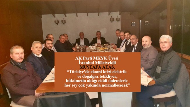 Mustafa Ataş ile Erzincanlı İşadamlarının istişare buluşması