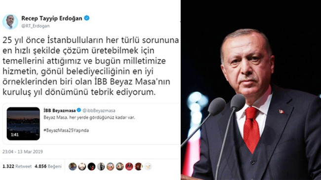 Başkan Erdoğan, Beyaz Masa’yı unutmadı
