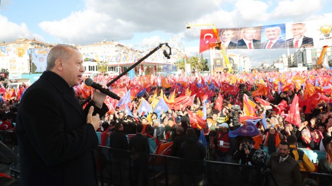 Çekmeköylülerden Recep Tayyip Erdoğan’a sevgi seli