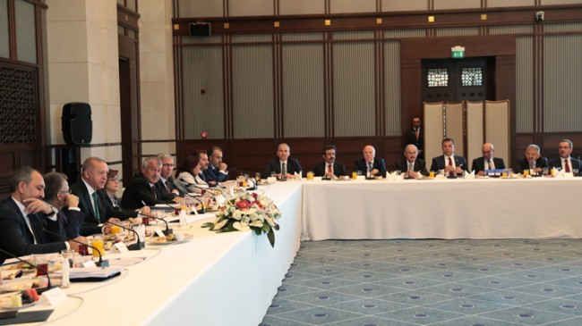 Başkan Erdoğan’ın önemli misafirleri vardı