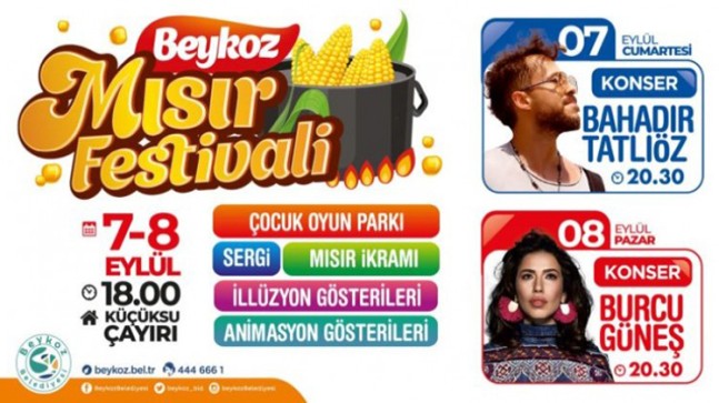 Beykoz Belediyesi, Tarihi Küçüksu Çayırı’nda “Mısır Festivali” düzenliyor