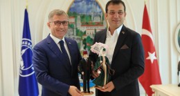 İBB Başkanı Ekrem İmamoğlu Başkan Hilmi Türkmen’i ziyaret etti