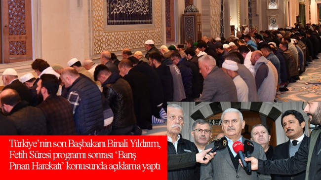 Büyük Çamlıca Camii’nde de Fetih Suresi okundu, dualar edildi