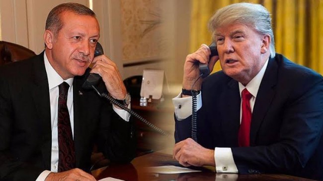 Başkan Erdoğan, Trump ile telefonda güvenli bölgeyi görüştü