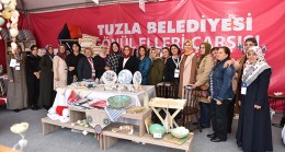 Tuzla’da marina temalı ürünler satılıyor