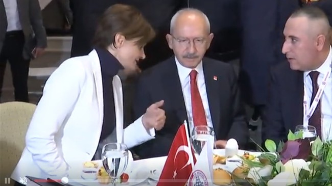 Canan Kaftancıoğlu lideri Kılıçdaroğlu’nun yanında, ya İmamoğlu nerede!