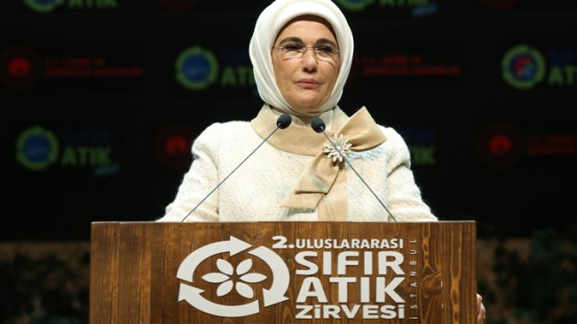 Emine Erdoğan, Uluslararası Sıfır Atık Zirvesi’ne katıldı