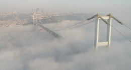 İstanbul’da kartpostallık sis görüntüleri