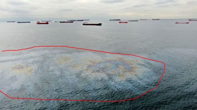 Marmara Denizi’nde gemilerin kirliliği