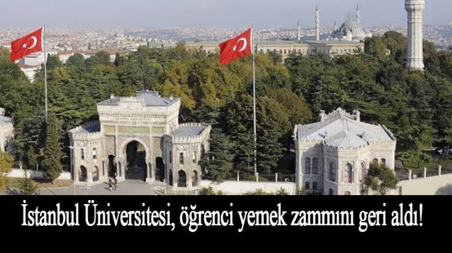 İstanbul Üniversitesi’nden geri adım!