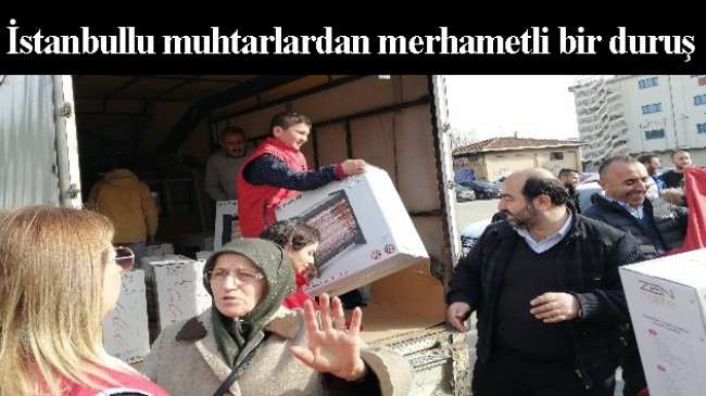 İstanbullu muhtarlar, Elazığ ve Malatya depreminin yaralarını sarıyor