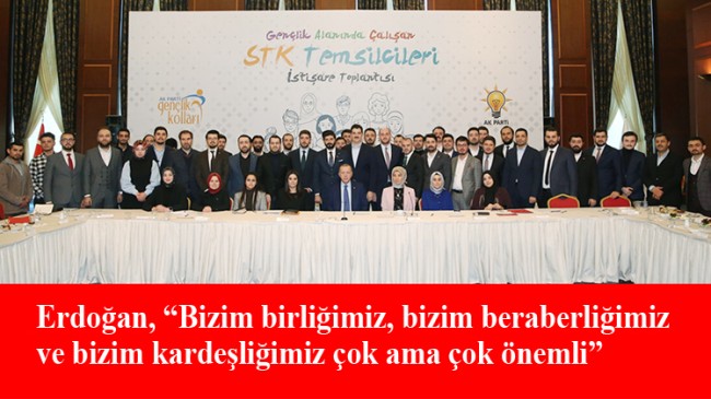 Başkan Erdoğan, STK’lı gençlerle buluştu