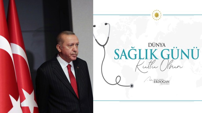 Cumhurbaşkanı Erdoğan, sağlık çalışanlarının özel günlerini tebrik etti