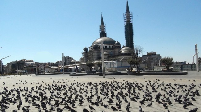Taksim Meydanı özgür kuşlara kaldı