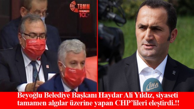 Başkan Yıldız, Gazi Mustafa Kemal’i maske yapan CHP’lileri eleştirdi!