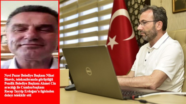 Başkan Ahmet Cin, Korona virüse yakalanan Novi Pazar Belediye Başkanı Bişevac’e ‘geçmiş olsun’ dileklerini iletti